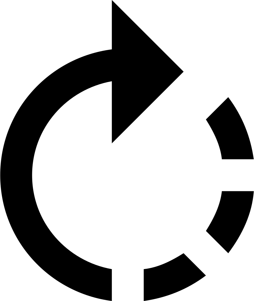 Rotate To Right Button Svg Png Icon Free Download Clipart (826x980), Png Download