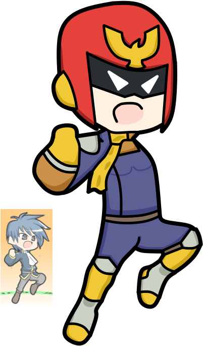 H'yes Peat Falcon Is Ready To Get All The Style Kills - Cartoon Clipart (466x728), Png Download