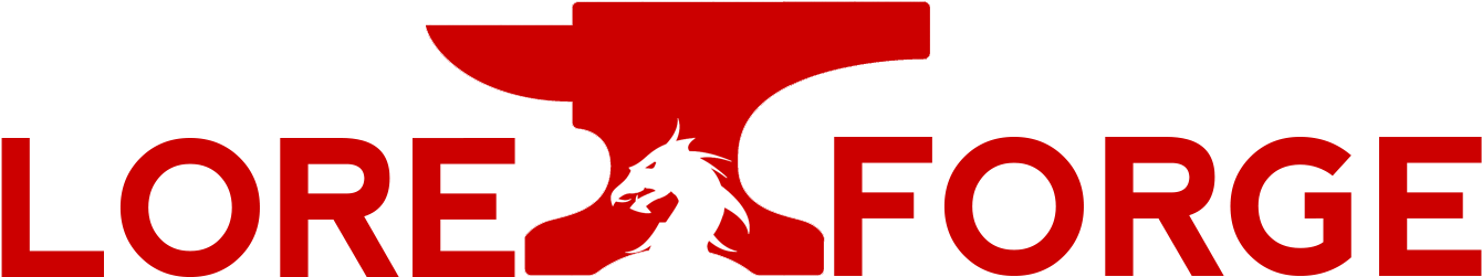 Lore Forge Lore Forge Clipart (1375x280), Png Download