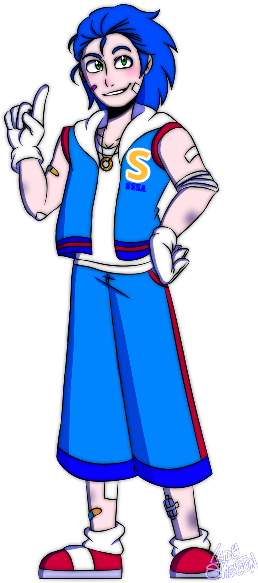 The Name Is Sonic - Cartoon Clipart (1175x1920), Png Download