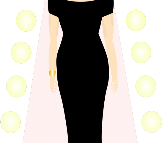 Model Clipart Outfit - Little Black Dress - Png Download (640x480), Png Download