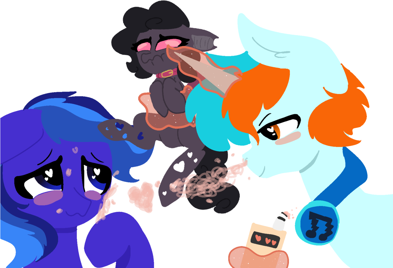 Nootaz, Blushing, Changeling, Changeling Oc, Collar, - Cartoon Clipart (1280x942), Png Download