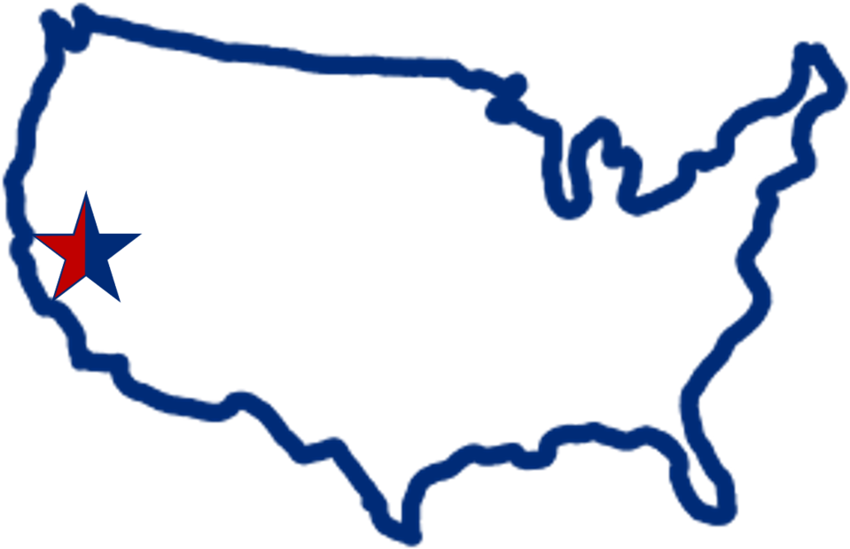 Ca-10 Binary - United States Of America Clipart (1000x661), Png Download