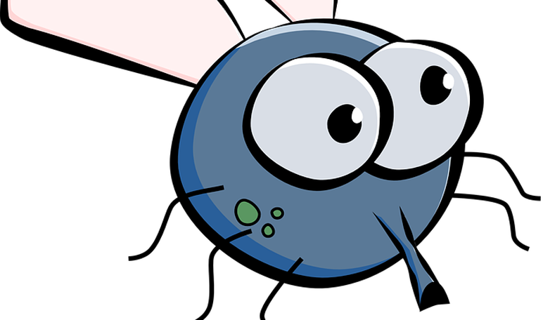 Cute Fly Cartoon Clipart (772x456), Png Download