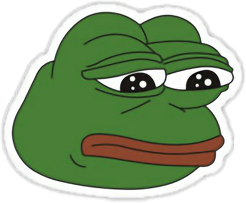 Pepe Sticker - Sad Donald Trump Pepe Clipart (1024x849), Png Download