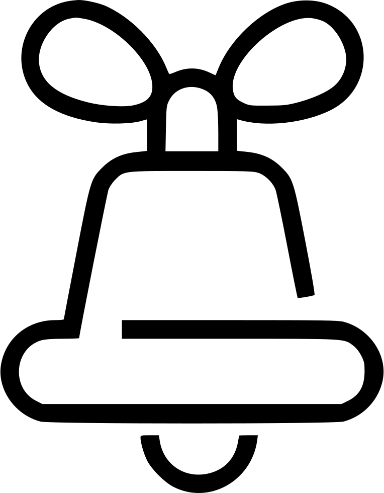 Bell Svg Icon Free Download 553761 Onlinewebfonts Cowbell Clipart (764x980), Png Download