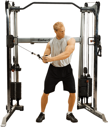 Bodysolid Gdcc200 Functional Trainer Exercise Warehouse Clipart (600x600), Png Download