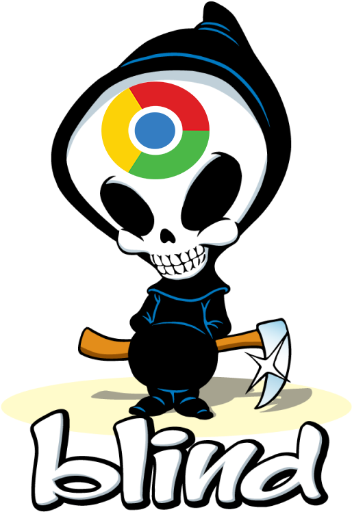 Blind Chrome For Own Survey Clicks And Adsense 1st - T Shirt Blind Skateboard Clipart (548x773), Png Download