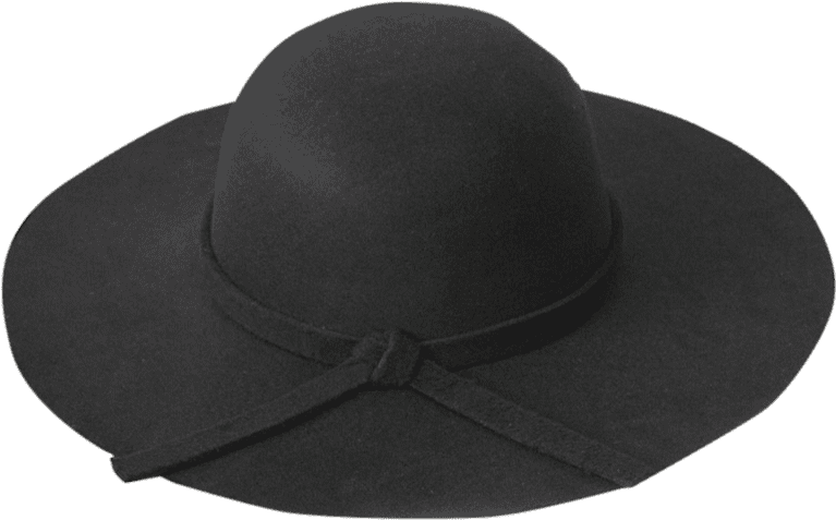 Chic Solid Color Knot Felt Floppy Hat - Fedora Clipart (800x1064), Png Download