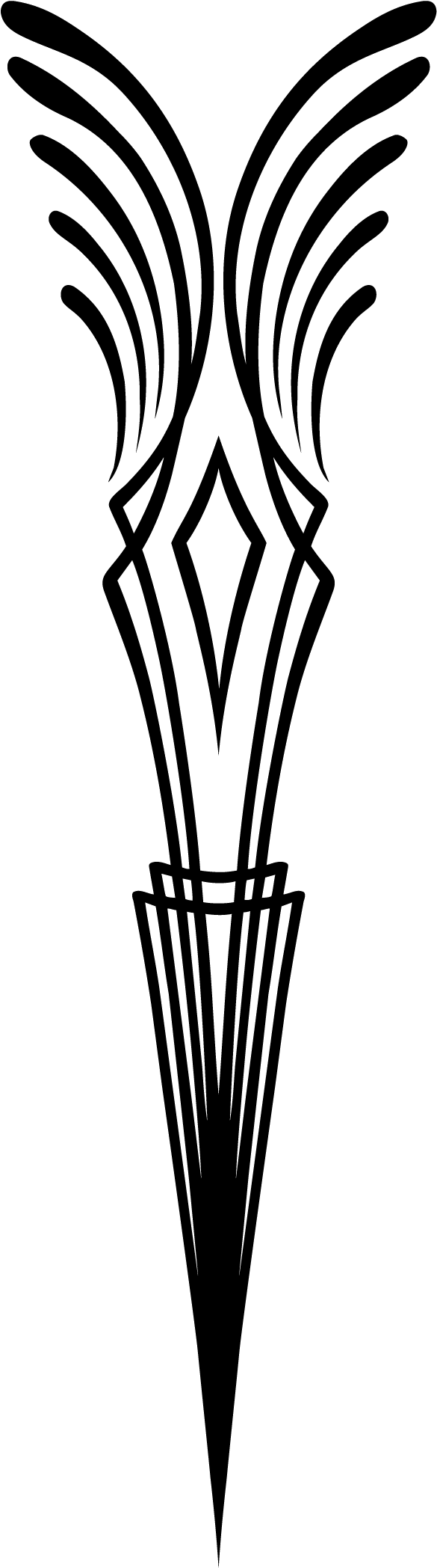 Line Art Clipart (600x2109), Png Download