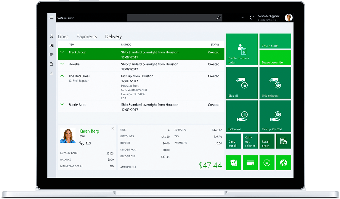 Engage Every Shopper, Everywhere - Dynamics 365 Retail Pos Clipart (1534x734), Png Download