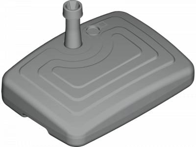 Schirmständer Pe-balkonständer 25 Liter, Anthrazit - Rifle Clipart (400x300), Png Download