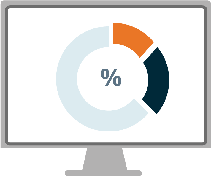 A Computer Showing Visual Dashboard Clipart (1000x1000), Png Download