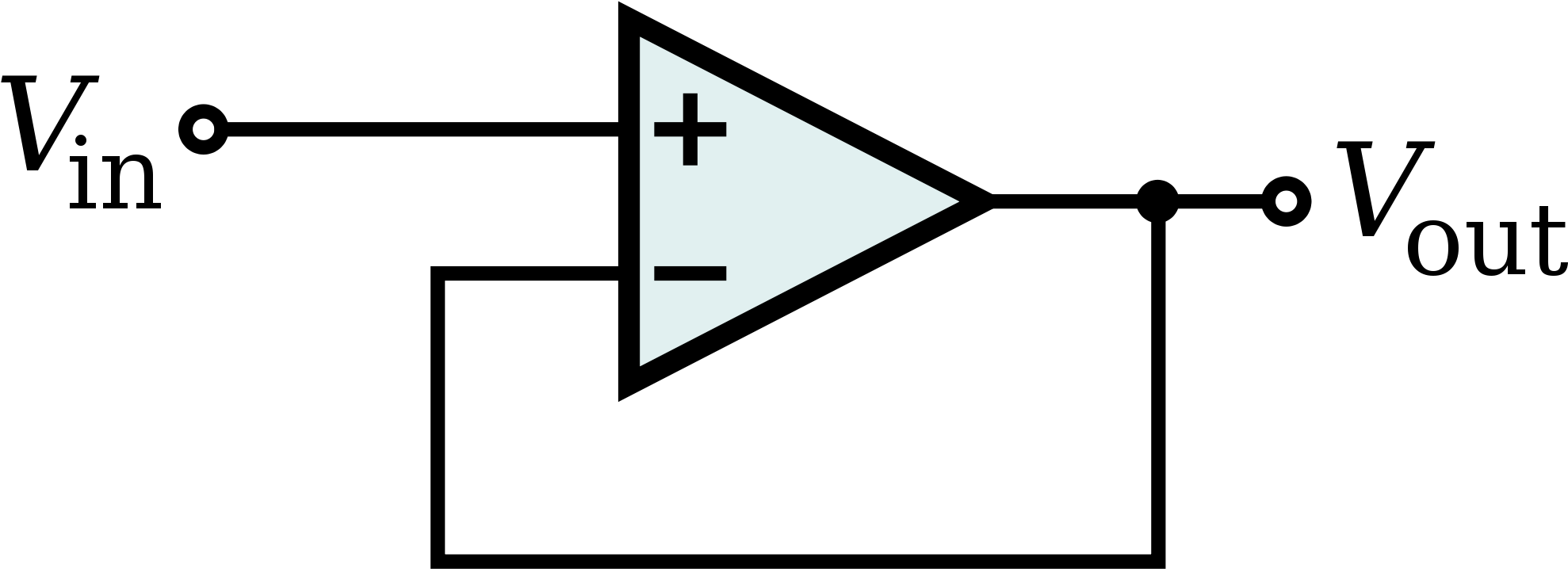 Enter Image Description Here - Op Amp Buffer Clipart (2000x909), Png Download