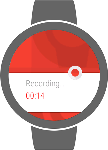 Wear Audio Recorder Programview16 42468 - Watch Face Wear Os Clipart (576x596), Png Download