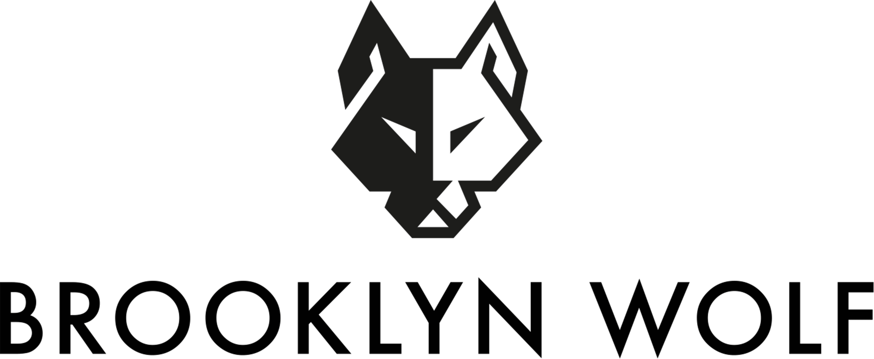 Brooklyn Wolf Clipart (2948x1212), Png Download