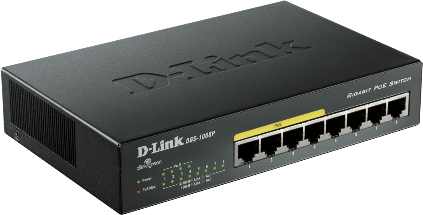 Hight Resolution Of Dgs1008pb1image Lside Medium Resolution - سوئیچ دوربین مدار بسته Clipart (1664x936), Png Download