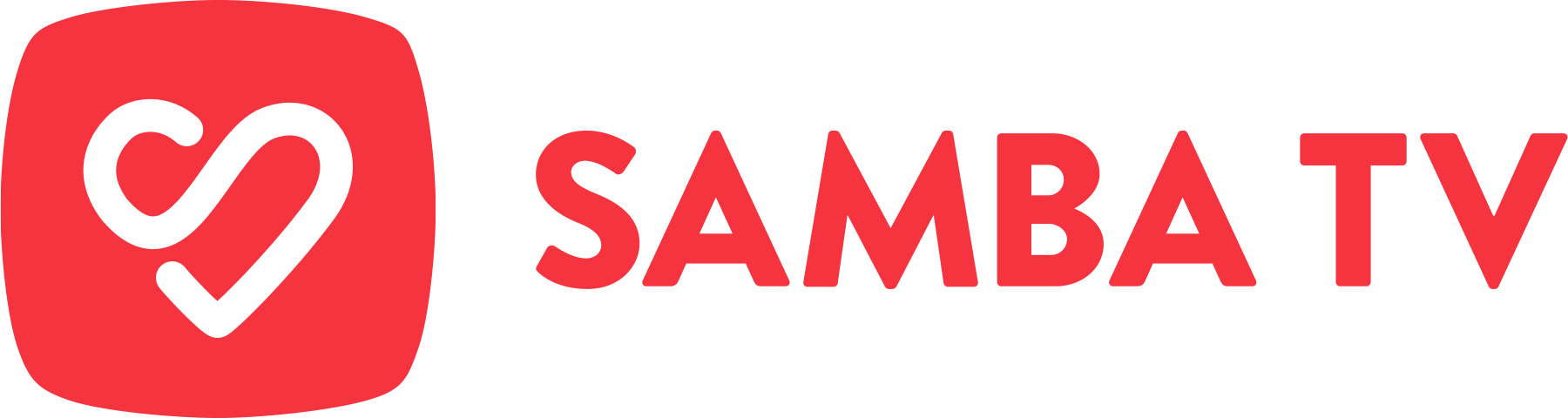 Logo, Sambatv Red 1 Copy - Samba Tv Logo Png Clipart (1800x480), Png Download