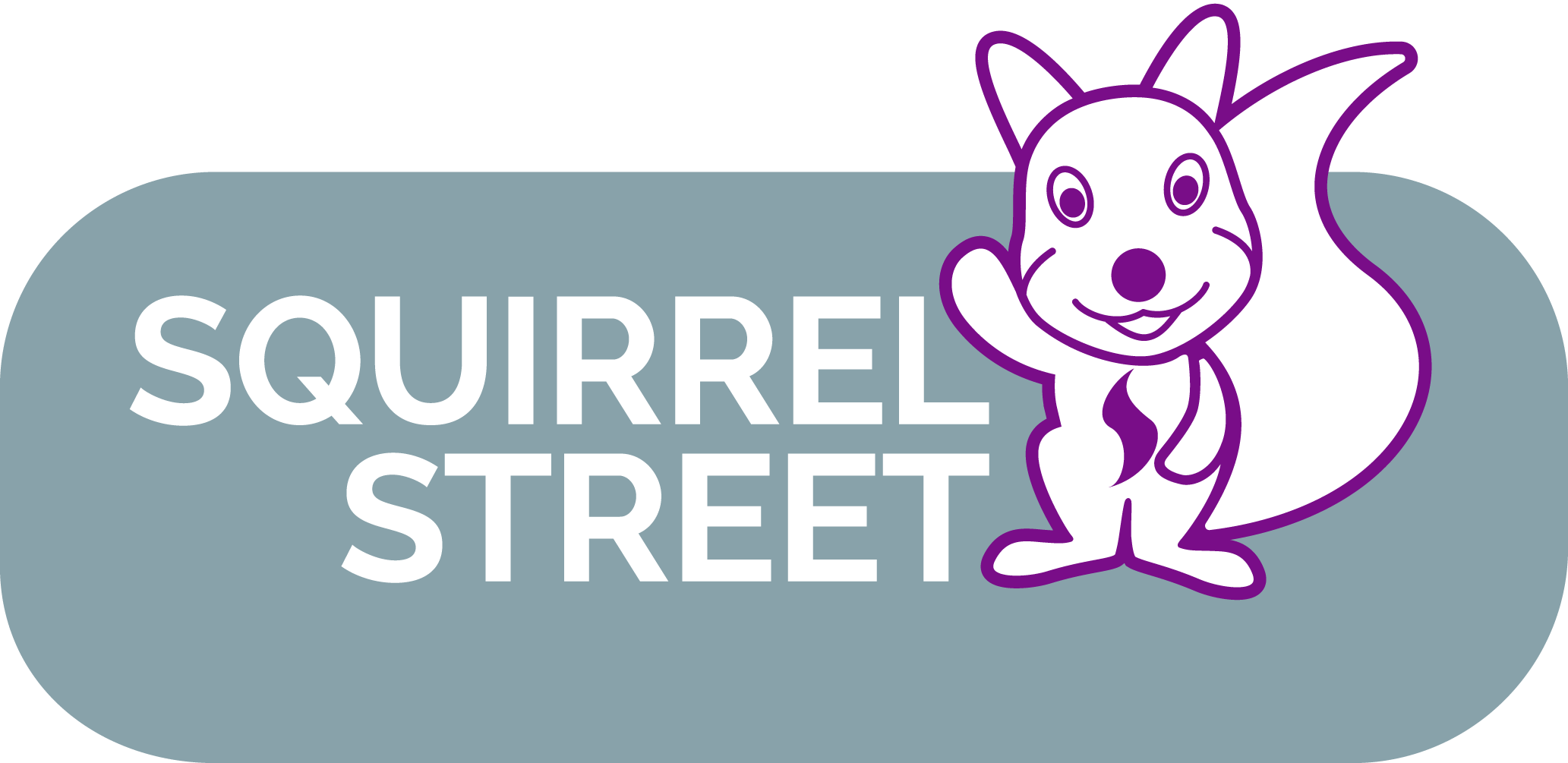 Squirrel Street - Cartoon Clipart (2065x1005), Png Download