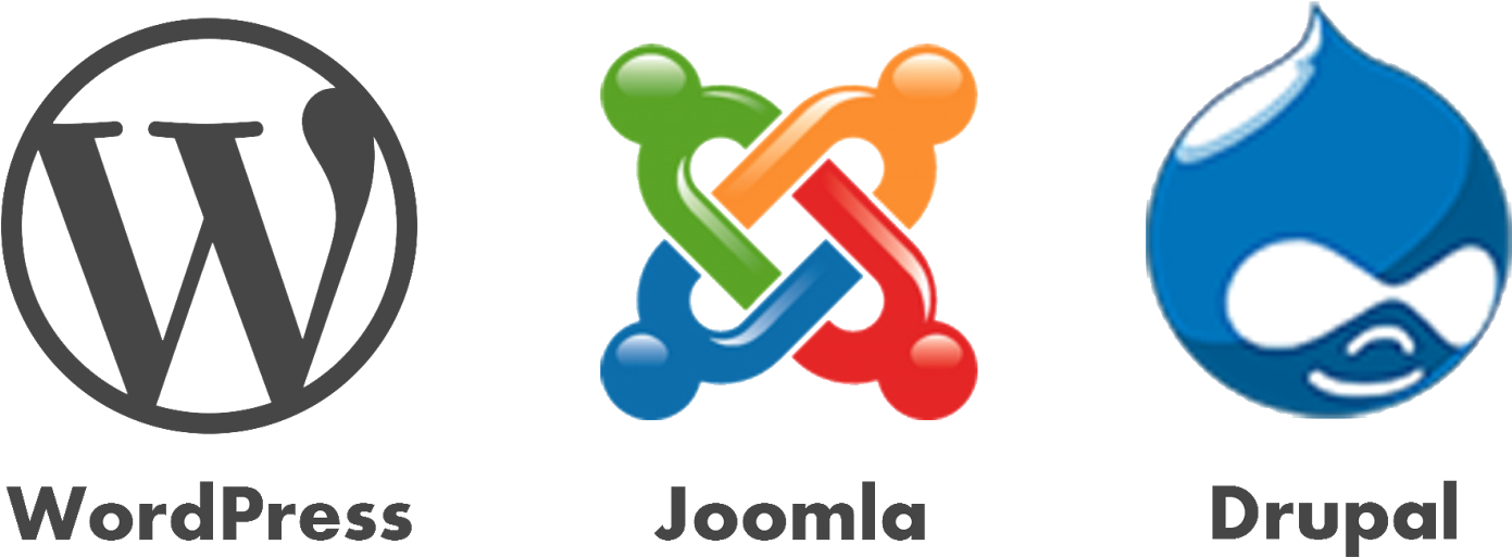 Wordpress Vs Drupal Vs Joomla - Hosting One Click Install Clipart (1600x618), Png Download