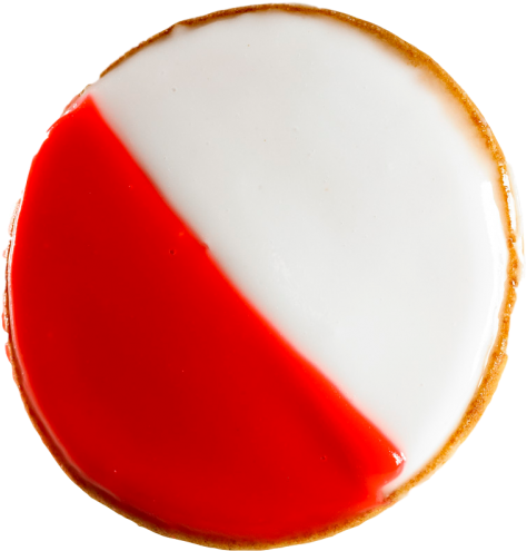 Red And White Cookie Clipart (600x600), Png Download