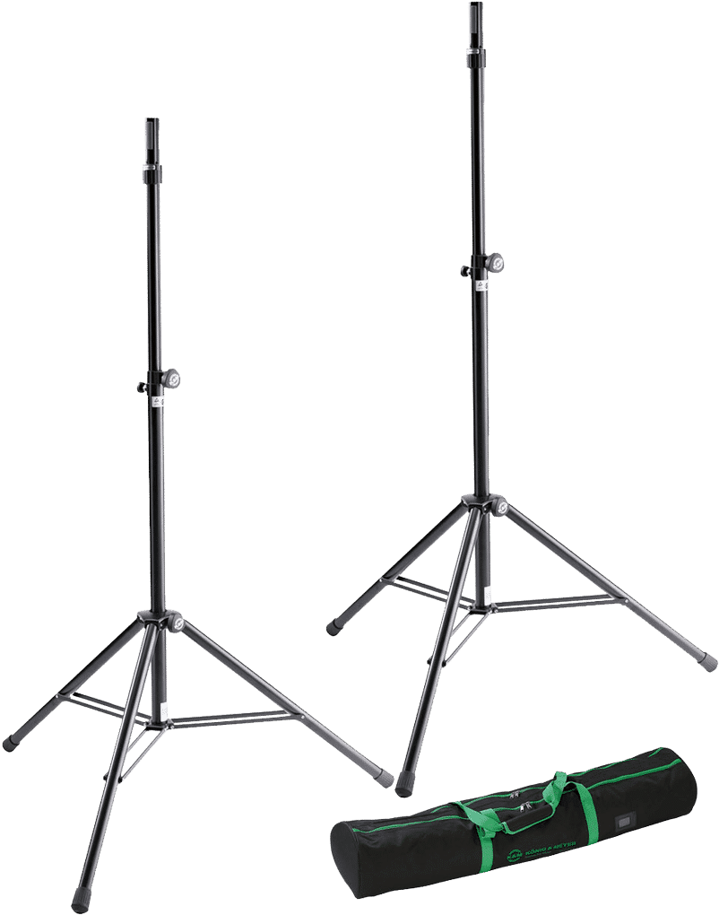 Ultra Heavy Duty Ring Lock Speaker Stand Set W/carry-bag - Banner Clipart (1080x1080), Png Download