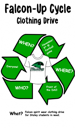 Staley Falcon Club - Recycle Symbol Clipart (506x900), Png Download