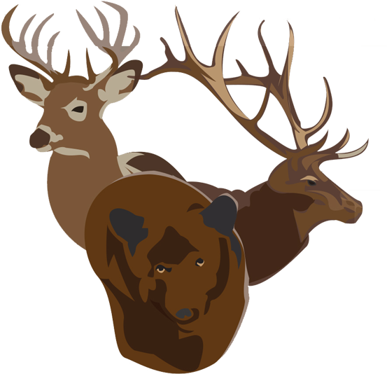 Bucks Bulls Bears - Elk Clipart (600x533), Png Download