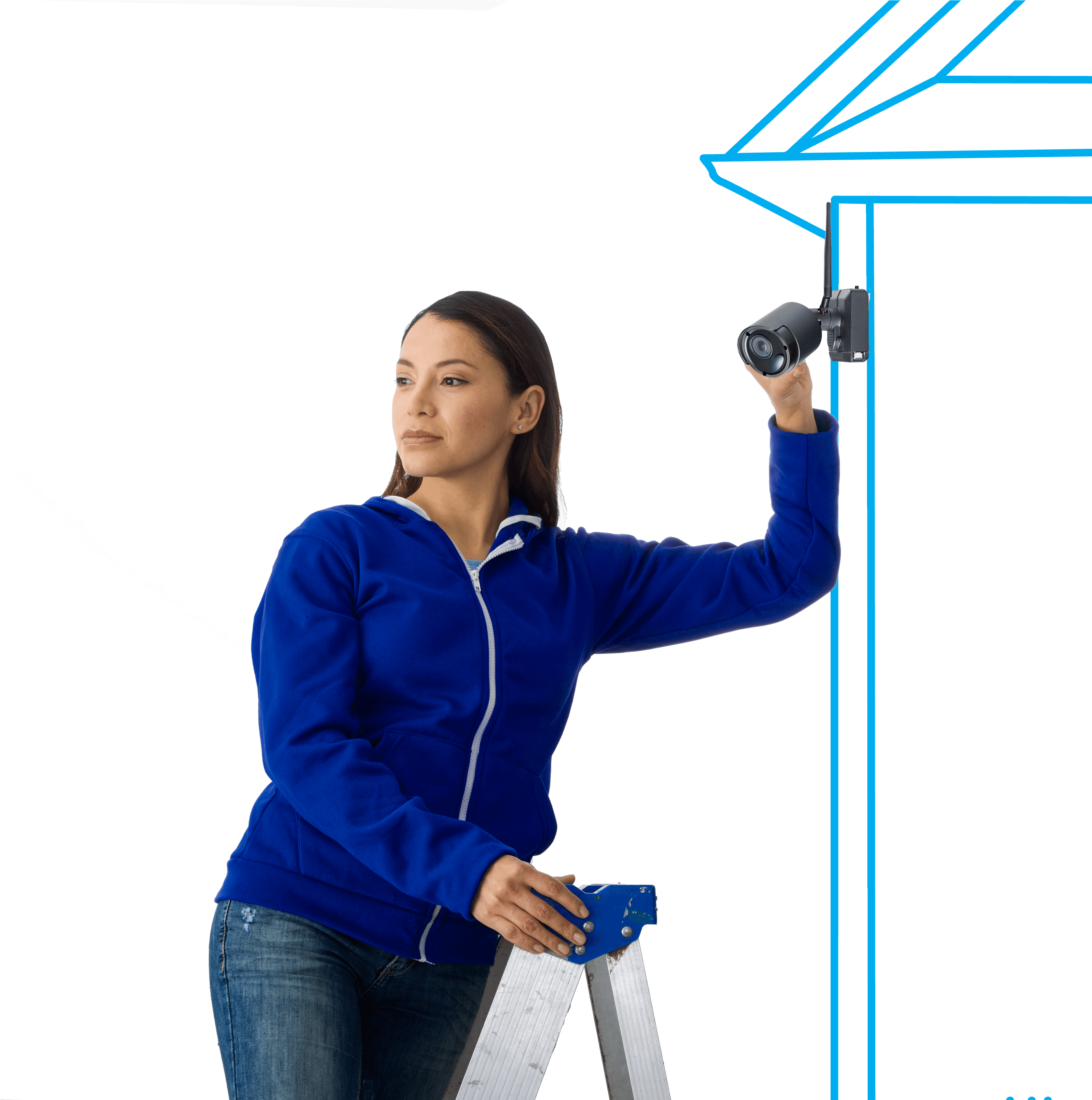 Avoid Cabling With Wire-free Installation - Standing Clipart (3200x3200), Png Download