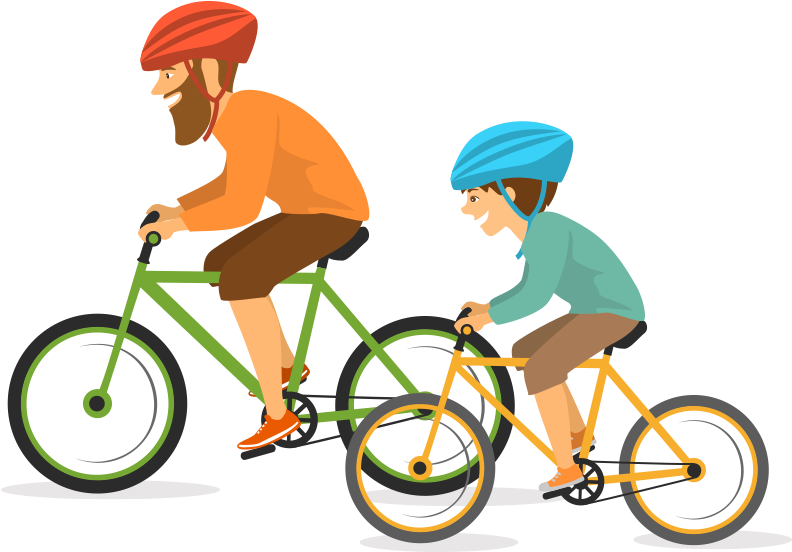 Des Passionnés De La Communication Digitale Vous Accompagnent - Family Exercising Together Cartoons Clipart (818x558), Png Download