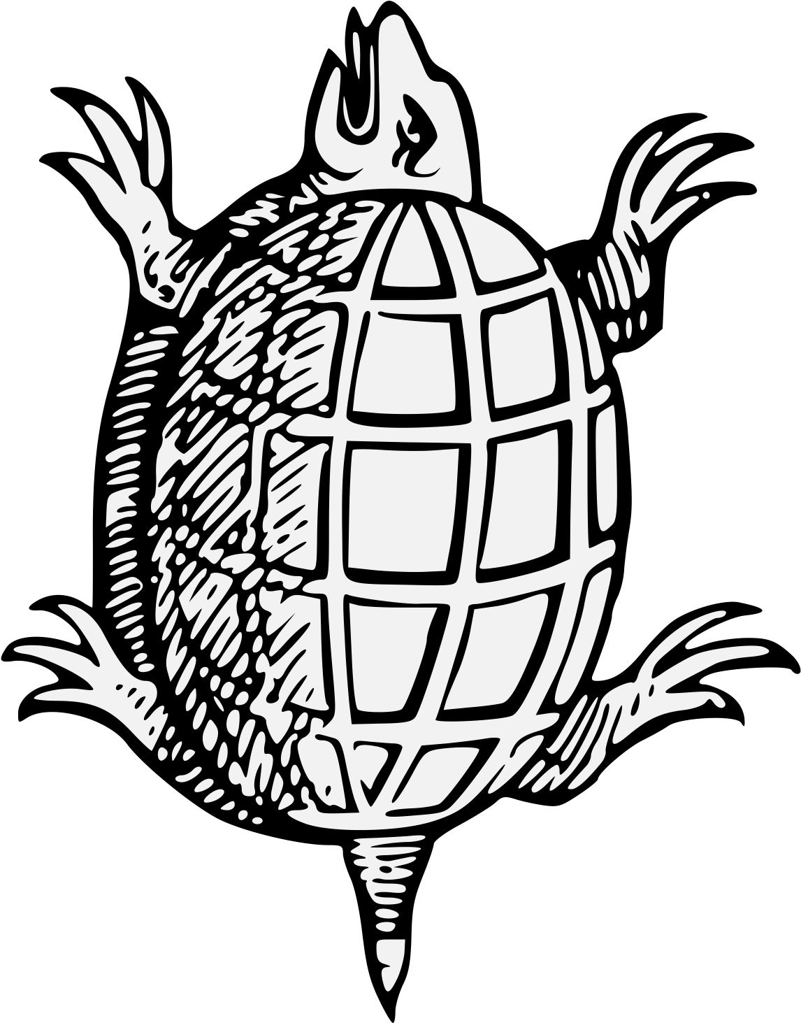 Turtle Png Heraldic , Png Download - Turtle Heraldry Clipart (1146x1463), Png Download