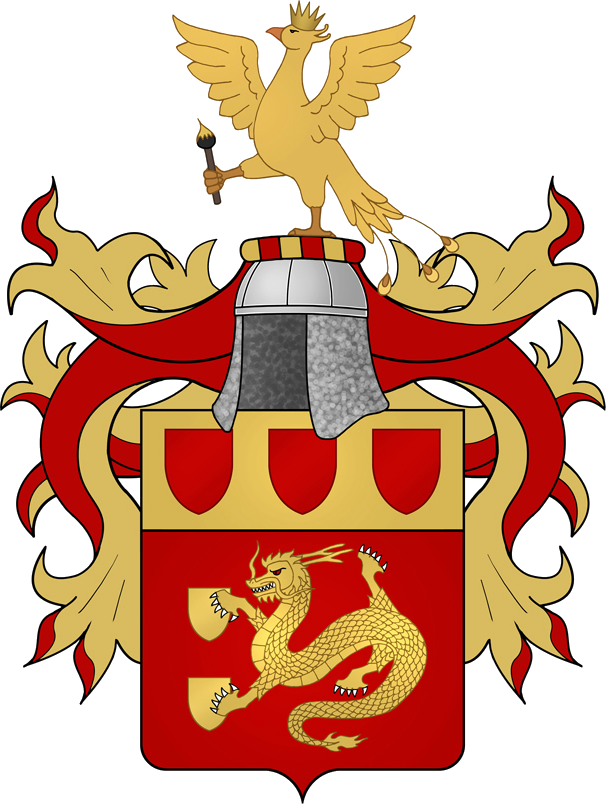 Papet Heraldry - Chinese Royal Coat Of Arms Clipart (606x804), Png Download