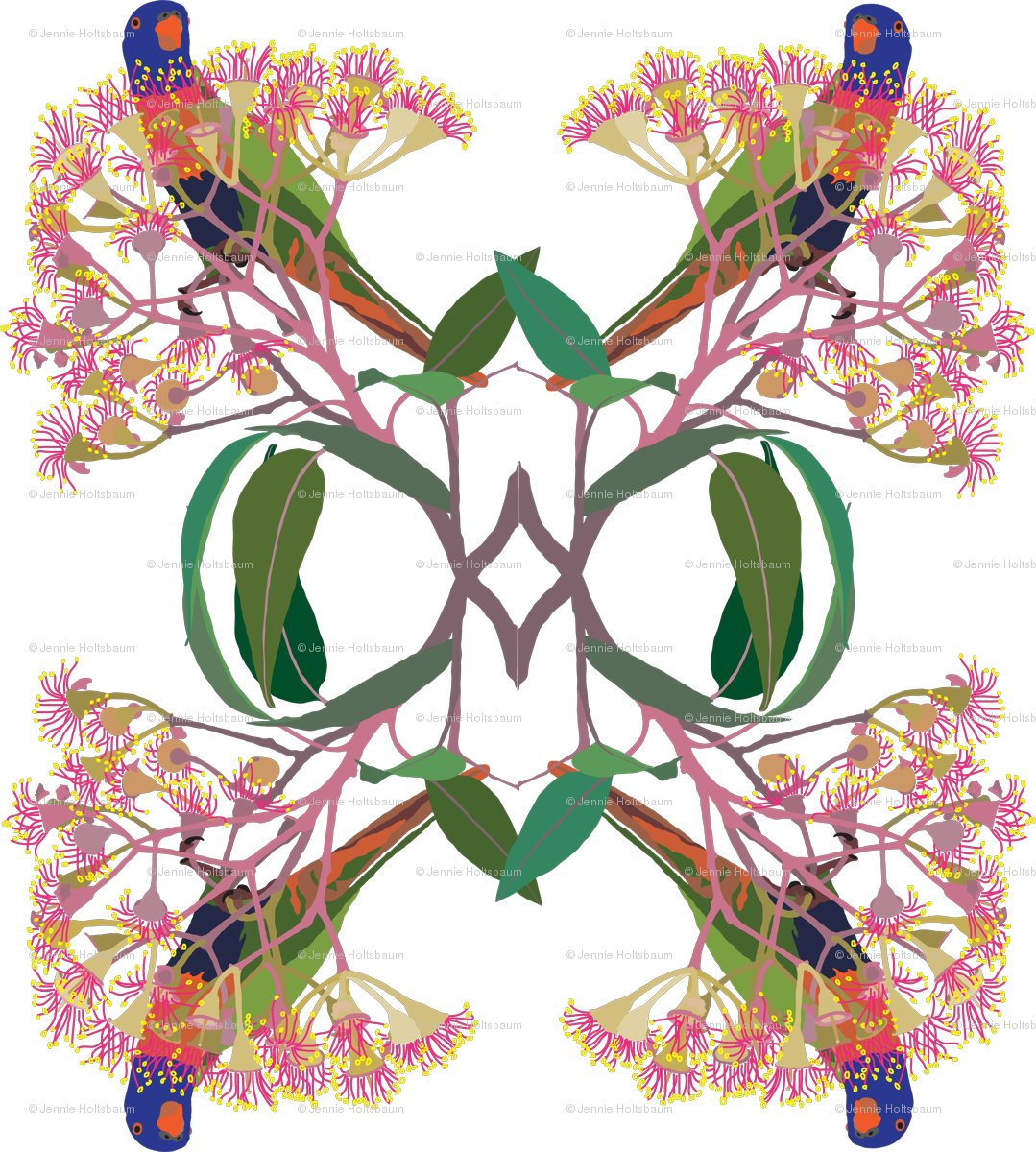 2941 Rainbow Lorikeet2 Nouveau Zero Giftwrap - Multiaqua Clipart (1079x1200), Png Download