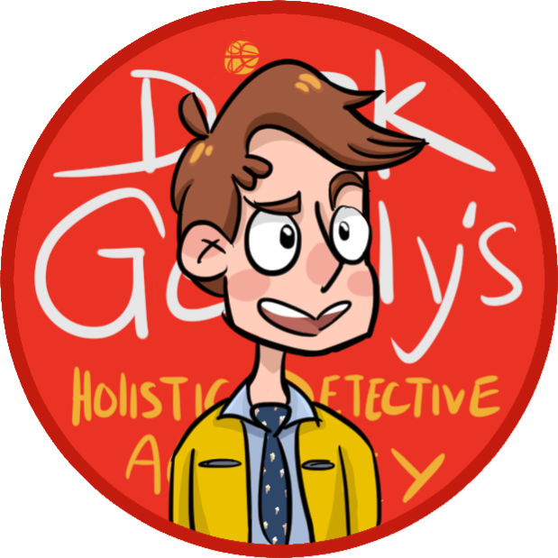 “dirk Gently's Holistic Detective Agency ” - Coccarda Coppa Italia Clipart (619x619), Png Download