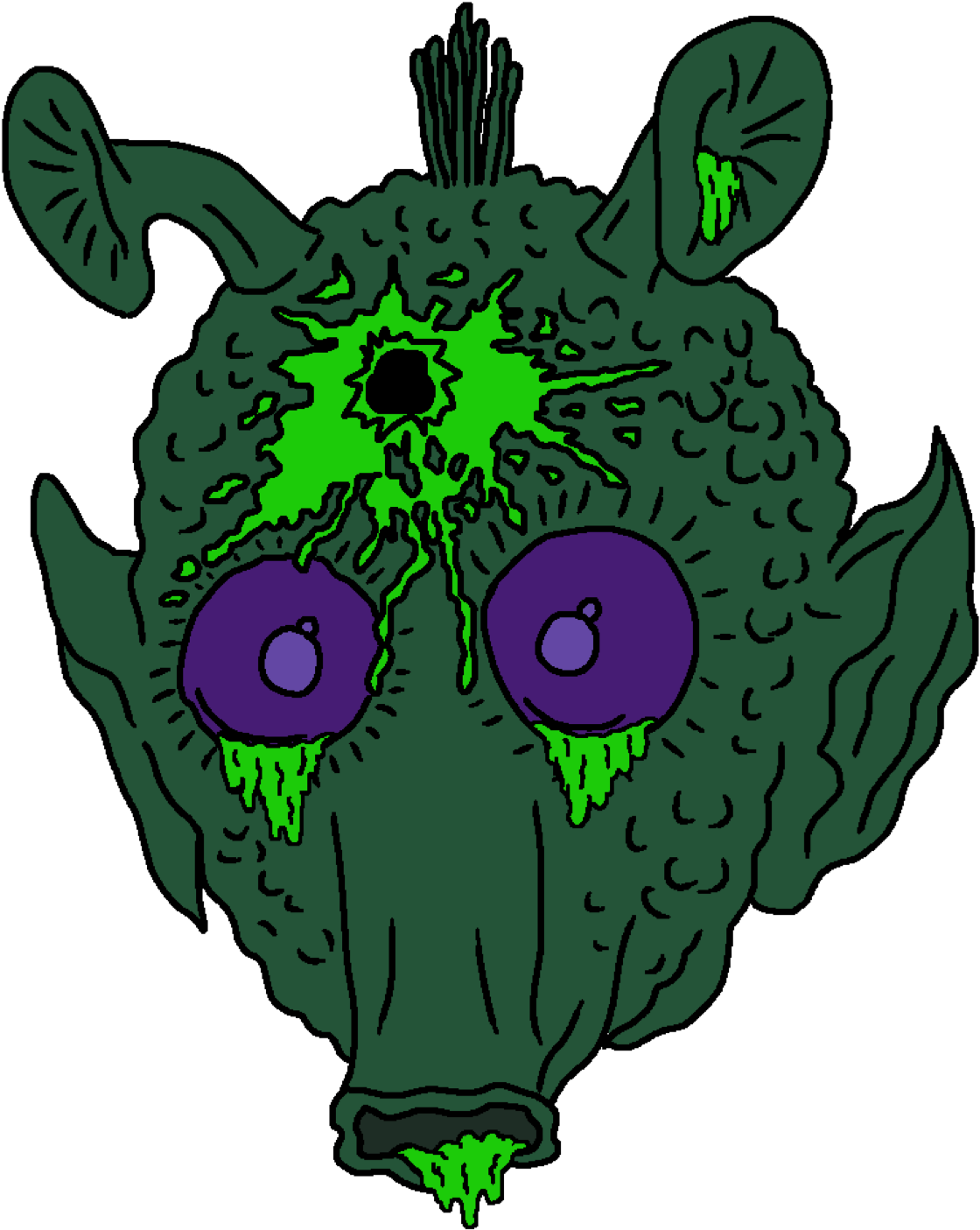 Greedo Star Wars Zombie Clipart (1224x1584), Png Download