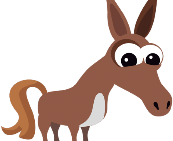 Mule Clipart Nativity Donkey - Cartoon - Png Download (640x480), Png Download