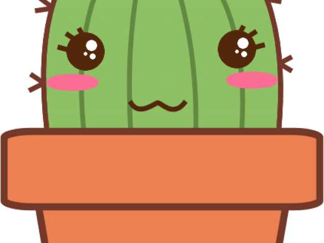 Cactus Clipart Transparent Background - Cactus Cartoon Png (640x480), Png Download