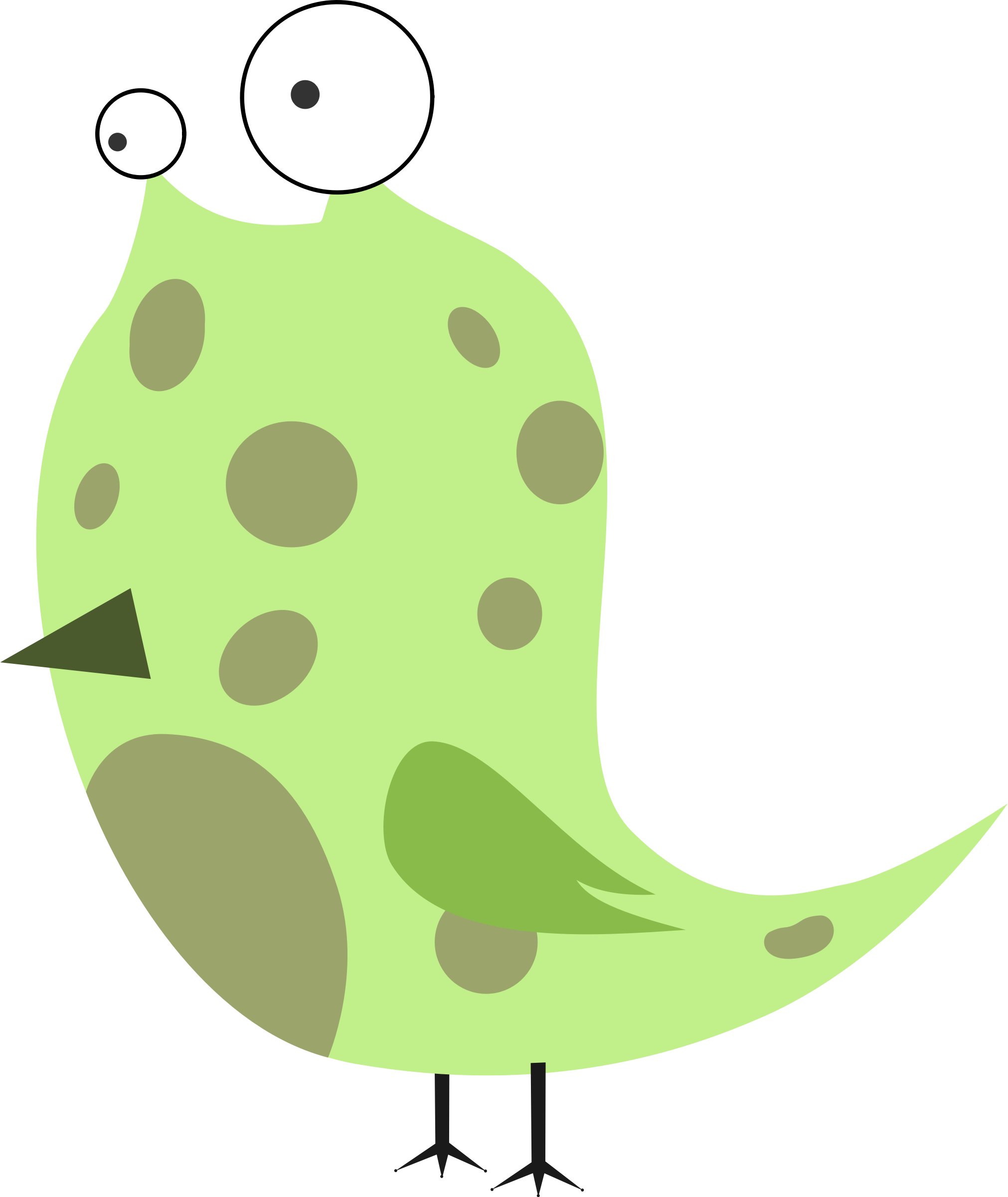 Big Image - Alien Bird Clip Art - Png Download (2022x2400), Png Download