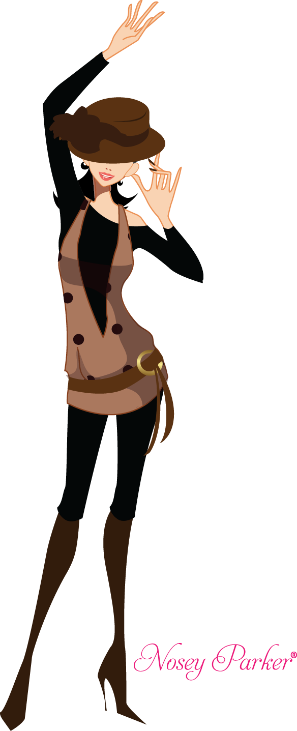 Nosey Parker Business Woman Illustration - Fashion Vector Clipart (584x1437), Png Download