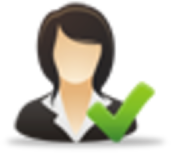 Business Woman Icon Clipart (600x600), Png Download