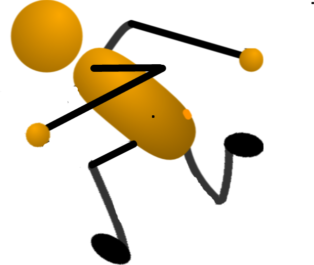 Firmtacami Clip Art Running Stick Figure Vehzsm Clipart - Png Download (622x524), Png Download