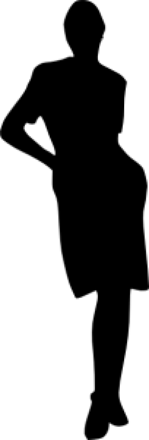 Free Png Woman Silhouette Png - Silhouette Clipart (480x1412), Png Download