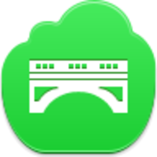Bridge Icon Image - Ads Icon Green Clipart (600x600), Png Download