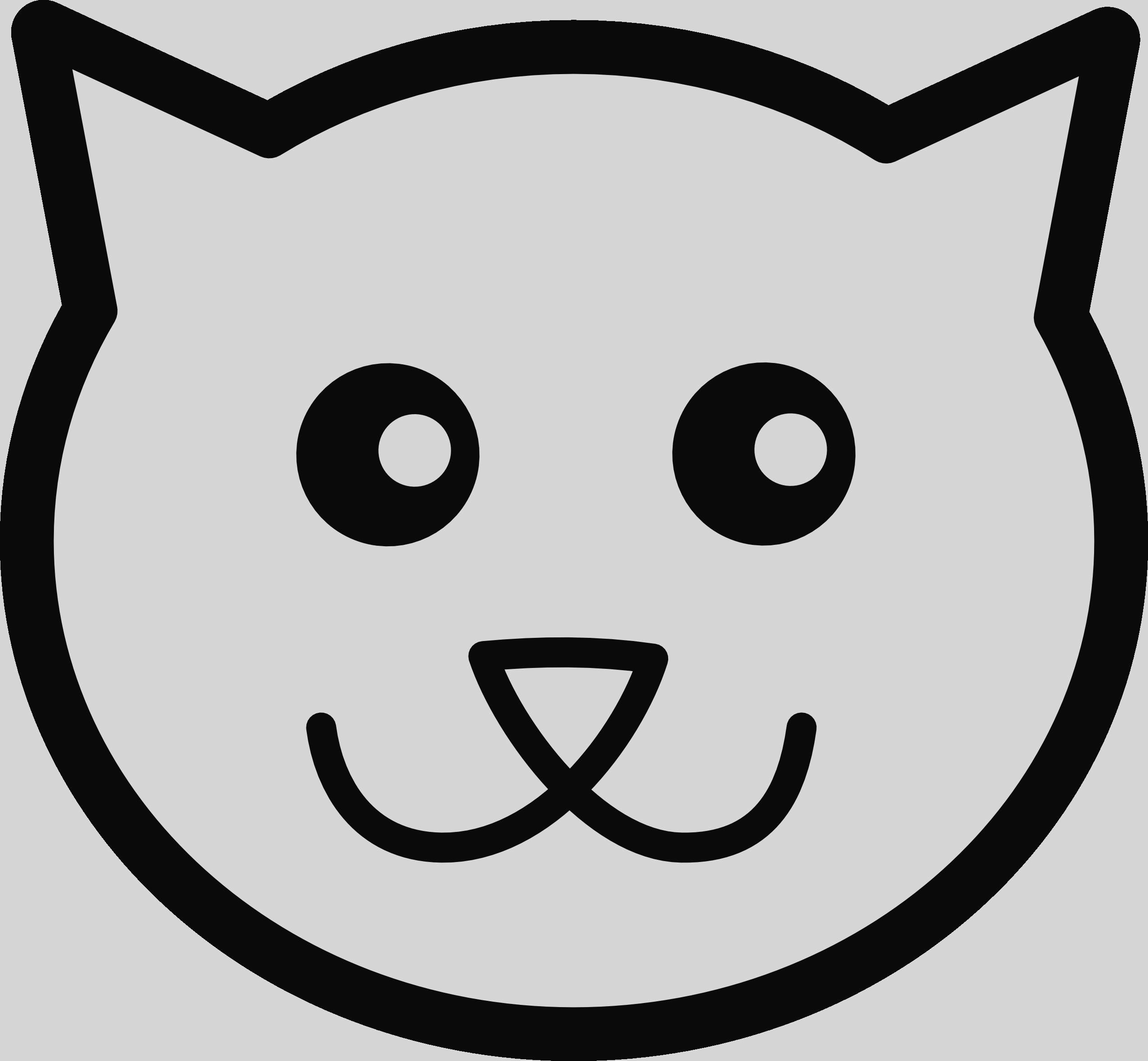 Cat Face Cartoon Drawing Clipart (2555x2362), Png Download