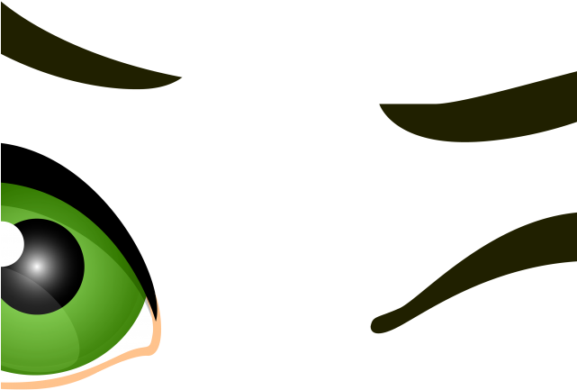 Green Eyes Clipart Cartoon - Png Download (640x480), Png Download