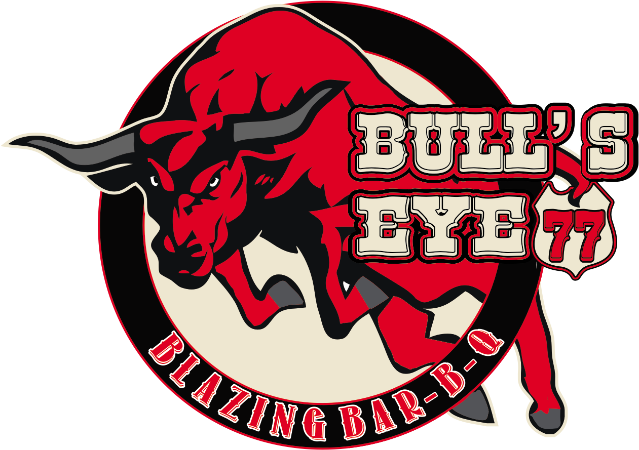 Bullseye 77 Bbq - Graphic Design Clipart (1349x1049), Png Download