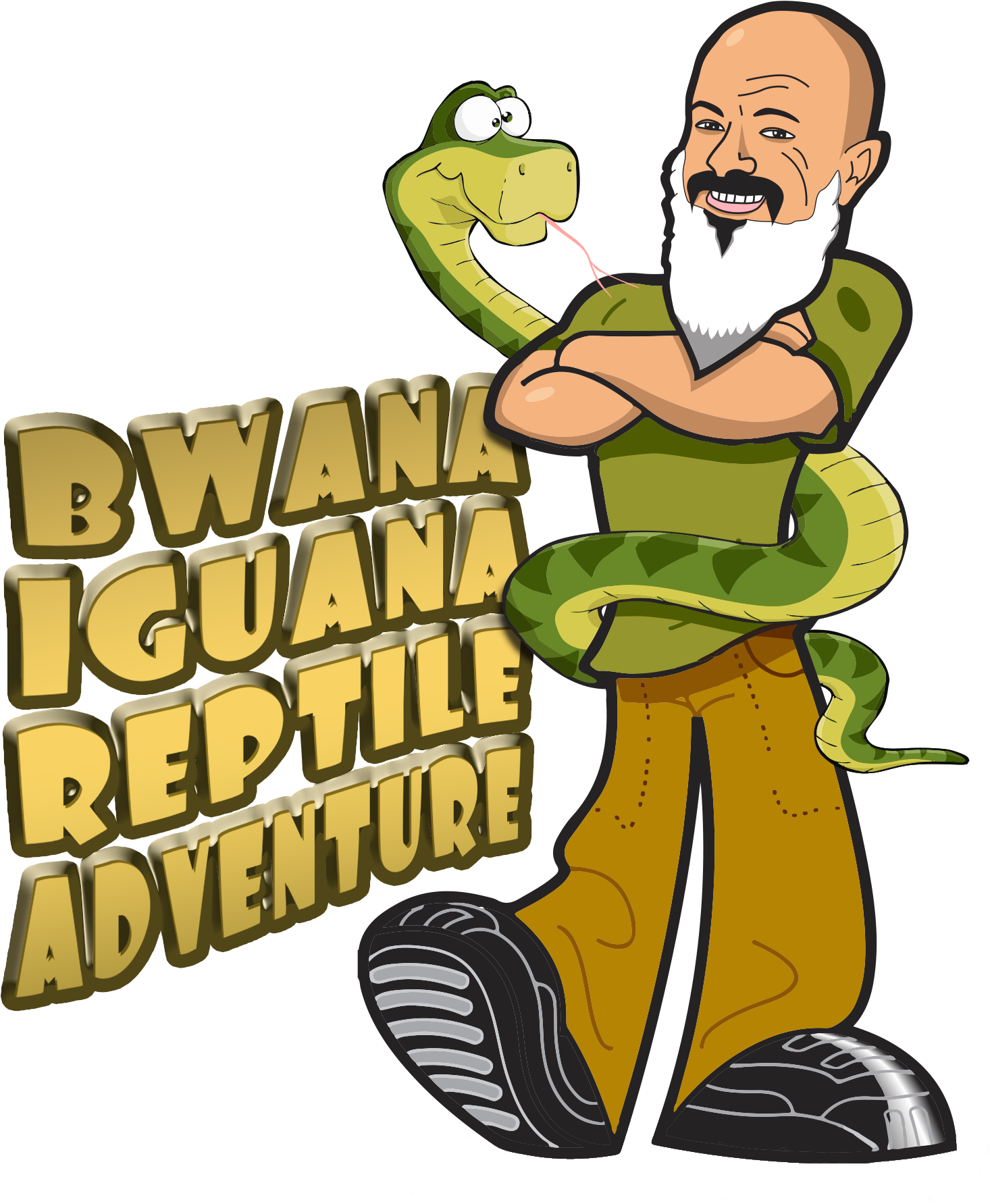 Clip Royalty Free Download Bwana Reptile Adventure - Cartoon - Png Download (1528x1812), Png Download