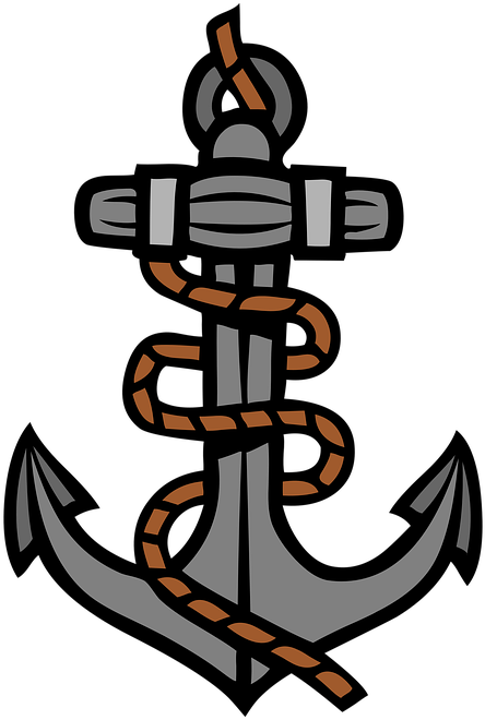 Marine Clipart Anchor Rope - Png Download (545x720), Png Download