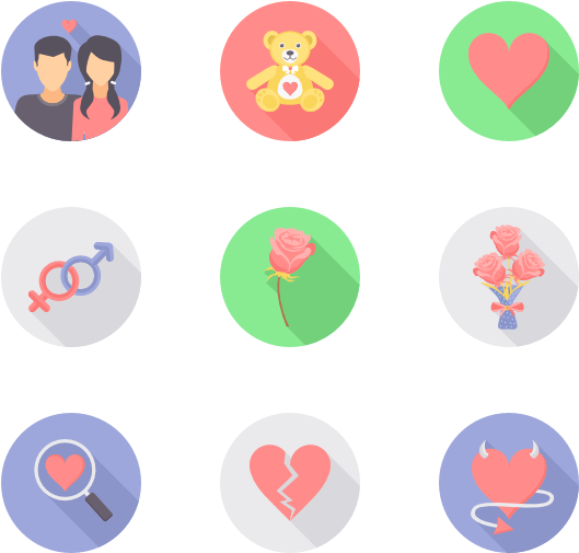 Valentine Day - Circle Clipart (600x564), Png Download