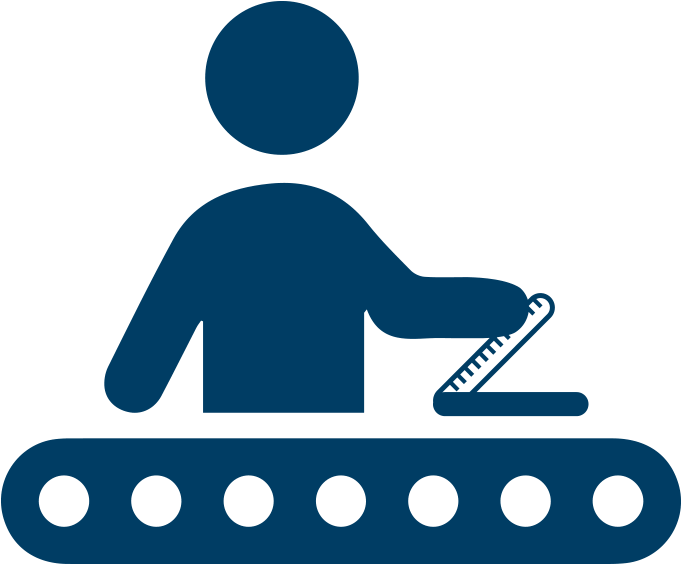 3 - Manufacturing - Fließband Symbol Clipart (850x594), Png Download